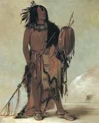 Wún-nes-tou, Búfalo Blanco, un anciano hombre medicina, 1832