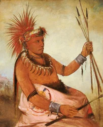 Wos-cóm-mun, Hombre Ocupado, un Valiente, 1832