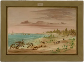 Naufragio del Aimable, en la costa de Texas. 1685