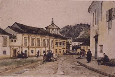 Calle en Macao, China