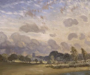 Iglesia de Clavering (óleo sobre lienzo)