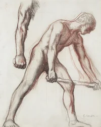 Estudio de desnudo para el niño y el hombre, 1908