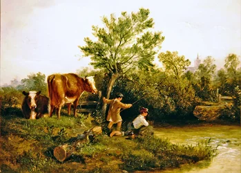 Jóvenes pescadores