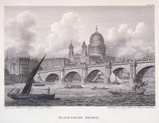 Puente de Blackfriars, Londres, 1827