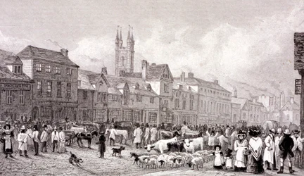 Mercado de Smithfield, Londres, c. 1830