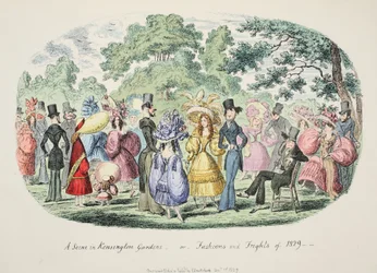 Una escena en Kensington Gardens - o - Modas y miedos de 1829