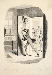 Frank Fairlegh atrapado en la trampa, de Frank Fairlegh o Escenas de la vida de un alumno privado, pub. c.1870