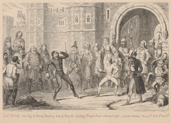 Gloucestershire. Ante la casa de Shallow: 
