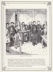 Ilustración para El Libro del Soltero, o El Progreso del Sr. Lambkin (Caballero) (grabado)