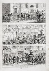 El viaje de Jack desde Newgate hasta Tyburn, ilustración de 