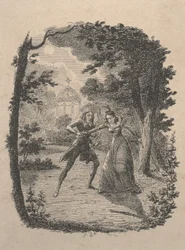Hombre y Mujer en el Jardín
