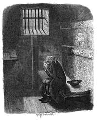 Escena de Oliver Twist de Charles Dickens