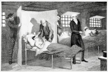 El niño muere en el barco de transporte, 1848