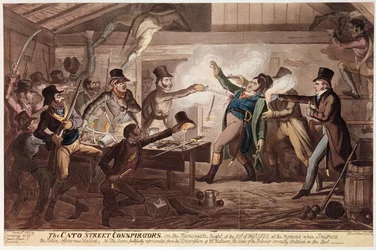 Los conspiradores de Cato Street, pub. por G. Humphrey, 9 de marzo de 1820
