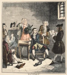 El Retrato, ilustración de Jack Sheppard: Una Novela de William Harrison Ainsworth, publicada 1839