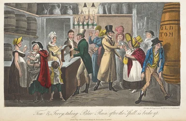 Tom & Jerry tomando la ruina azul después de que se rompiera el hechizo, 