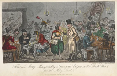 Tom y Jerry "Masquerading it" entre los vagabundos de los "barrios marginales negros", en Tierra Santa, 