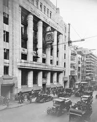 Edificio del Daily Telegraph, Fleet Street, Ciudad de Westminster, Londres, principios de 1930