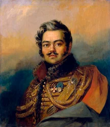 Denis Davydov, soldado y poeta ruso, c1828