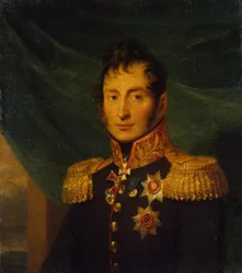 Retrato de Nikolai Alexeyevich Tuchkov 1765-1812, antes de 1825