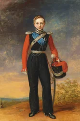 Retrato del príncipe heredero Alexander Nikolayevich 1818-1881