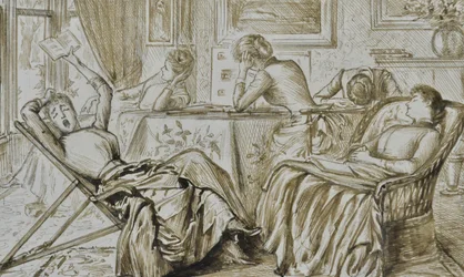 Aburrimiento, c.1880-90 (pluma y tinta)