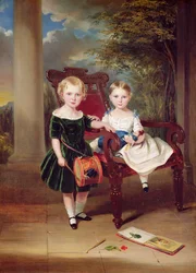 Retrato de dos Niños, Herbert y Rose, 1844