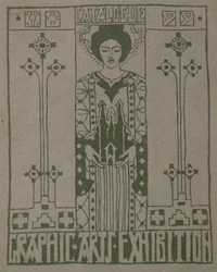 Prueba de impresión para la portada del catálogo de la Asociación de Artes Gráficas de Dundee