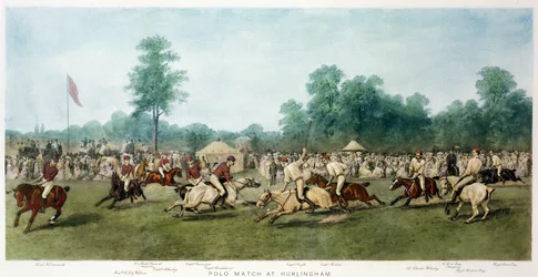 Partido de polo en Hurlingham entre los Horse Guards (Blue) y el equipo de Monmouthshire, 7 de julio de 1877