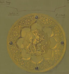 Diseños realizados para Jones y Willis, metalúrgicos y fabricantes de muebles para iglesias de Birmingham y Londres.