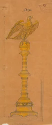 Diseños realizados para Jones y Willis, metalúrgicos y fabricantes de muebles para iglesias de Birmingham y Londres.