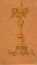 Diseños realizados para Jones y Willis, metalúrgicos y fabricantes de muebles para iglesias de Birmingham y Londres.