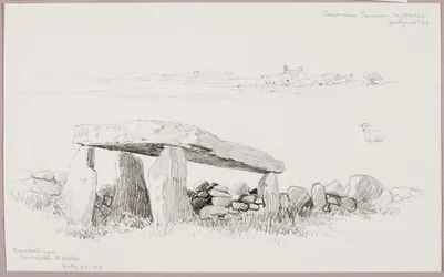 Cromlech cerca de Criccieth, Gales del Norte/Costa cerca de Pensarn, Gales del Norte