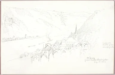 San Goar desde el castillo de Rheinfels