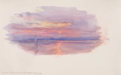 Atardecer, Caernarvon, Gales del Norte, 1899