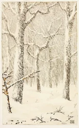 Sin título (Árboles en la nieve)
