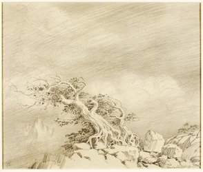 Sin título (dibujo de transferencia para Tormenta cerca de Timberline)