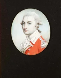 Miniatura de un capitán de infantería, c.1780