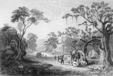Entrada al paso Keree, 1838