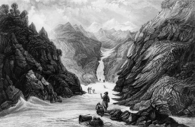 Fuente del río Jumna, 1838