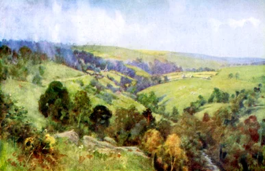 En las colinas cerca de Harrogate, Yorkshire, 1924-1926