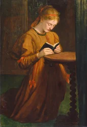 May Prinsep (Oración) 1867 (óleo sobre lienzo)