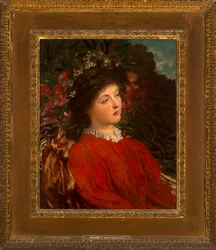 Retrato de Eveleen Tennant (posteriormente Sra. F.W.H. Myers) 1876 (óleo sobre lienzo)