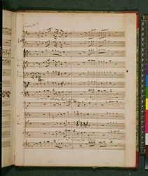 Partitura original de la oda de cumpleaños de Handel para la reina Ana