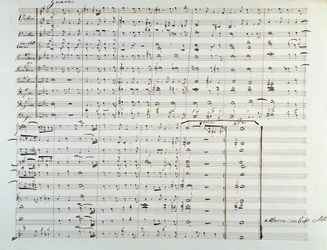 Página de la apertura de la partitura 