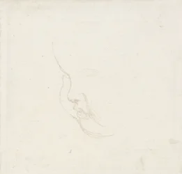 Estudio para la cabeza de un niño, c.1860 (grafito)