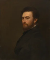 Autorretrato de George Fuller, antes de 1860