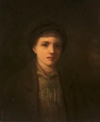 Cabeza de niño (óleo sobre lienzo)