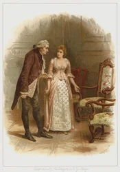 Sophia, Lady Newdegate, y Sir Roger