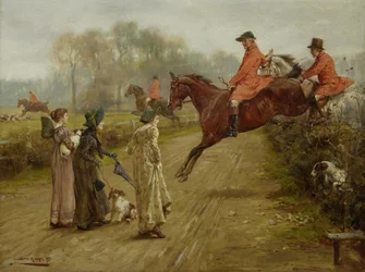 Observando la caza, 1895